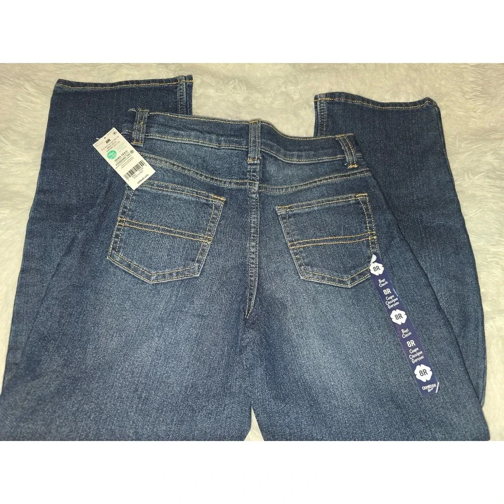 NWT OshKosh B'gosh Boys Wide Leg Jeans - Size 8R (8 Regular) Medium Wash